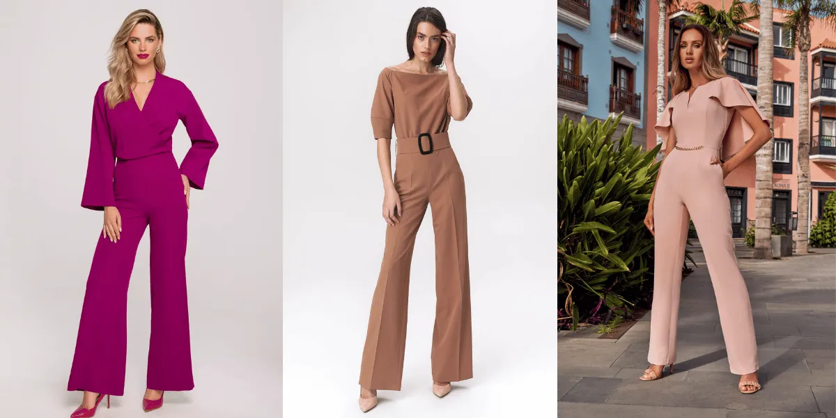 elegancki garnitur ciążowy kombinezon na komunię stylizacje