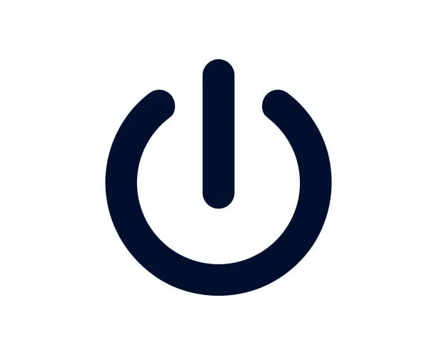 przycisk zasilania laptopa symbol