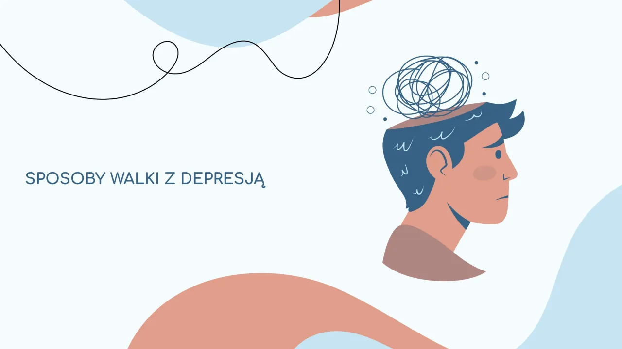 różnica smutek depresja ilustracja