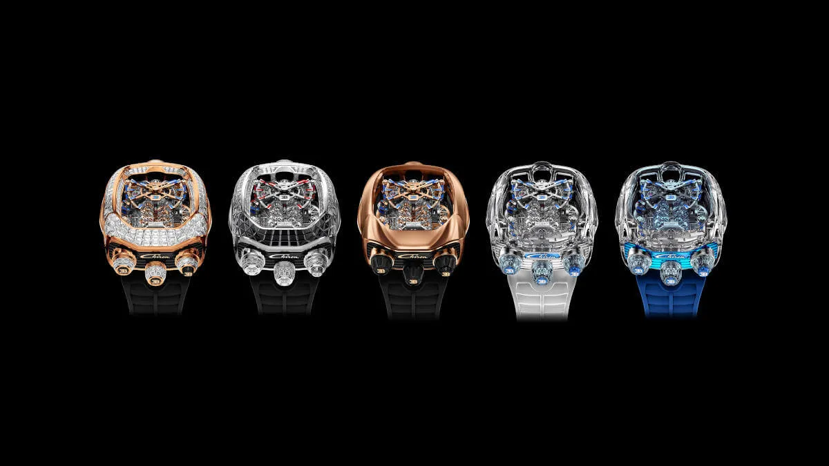 Jacob & Co Bugatti Chiron Tourbillon r&oacute;żne wersje