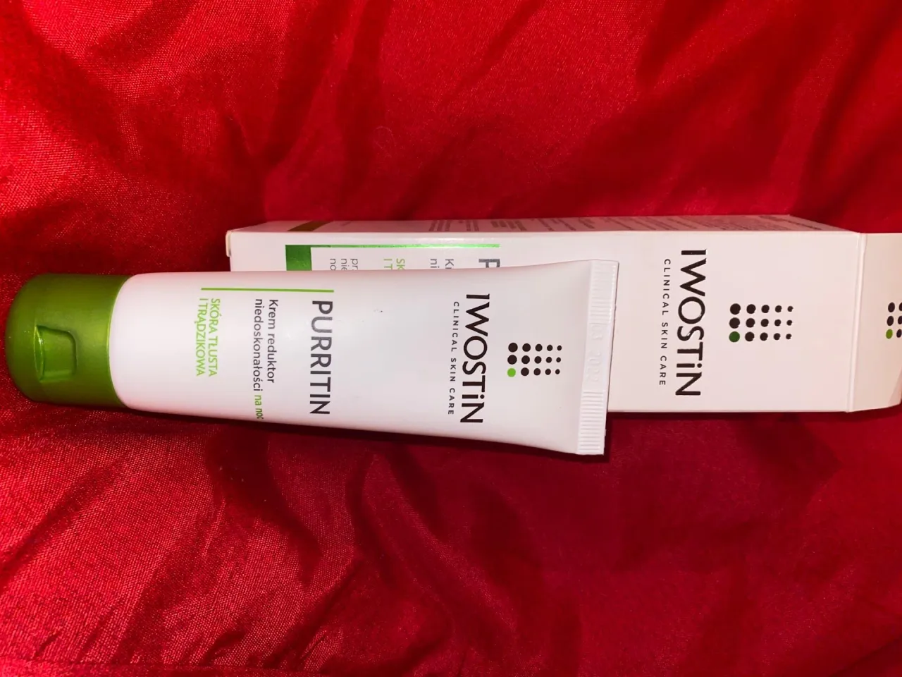 Iwostin Purritin krem reduktor niedoskonałości na noc opakowanie