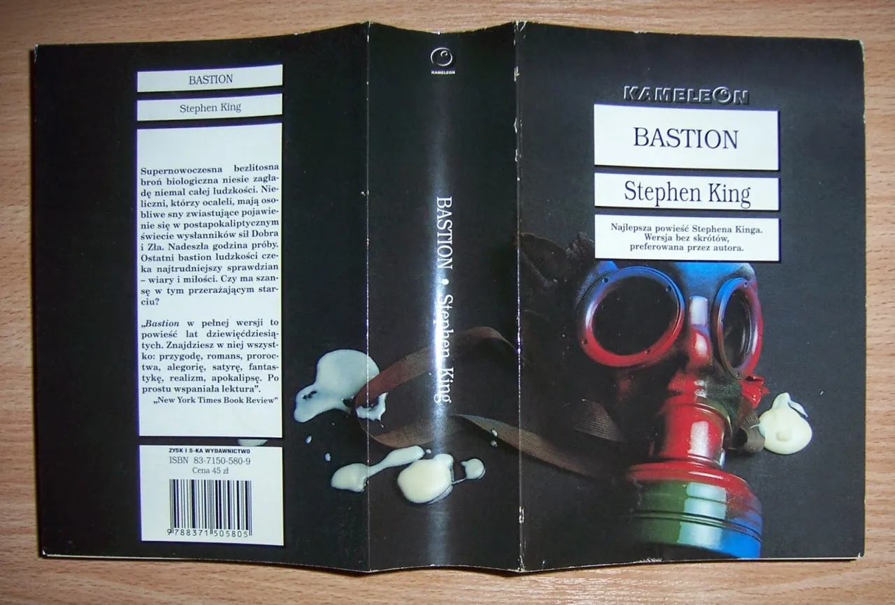 Okładka książki Bastion Stephen King / postapokaliptyczny świat