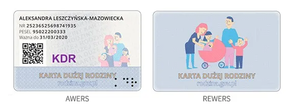 Karta Dużej Rodziny wz&oacute;r