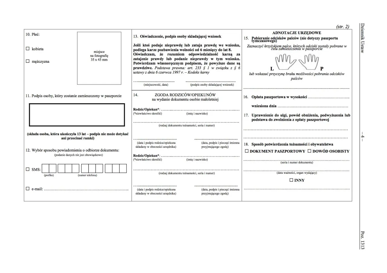 Formularz paszportowy: dane osobowe, zgoda rodzic&oacute;w, potwierdzenie tożsamości i obywatelstwa. Co trzeba mieć żeby wyrobić paszport?