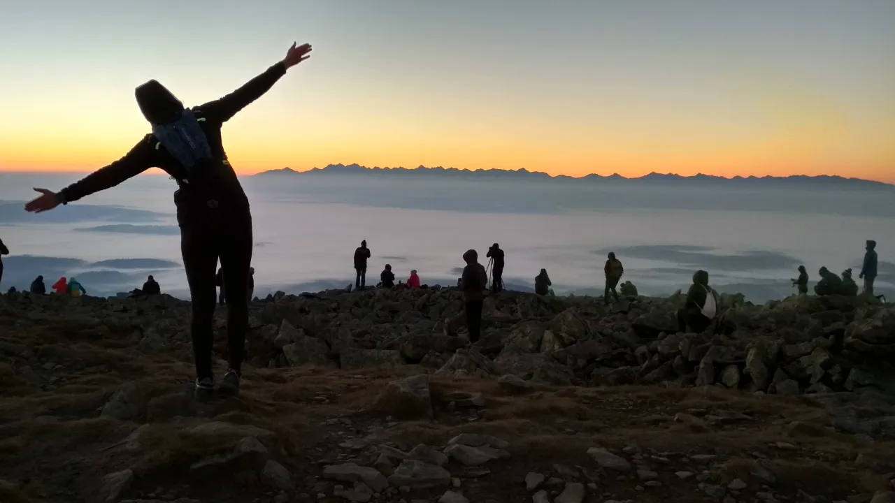 Babia Góra wschód słońca szlak