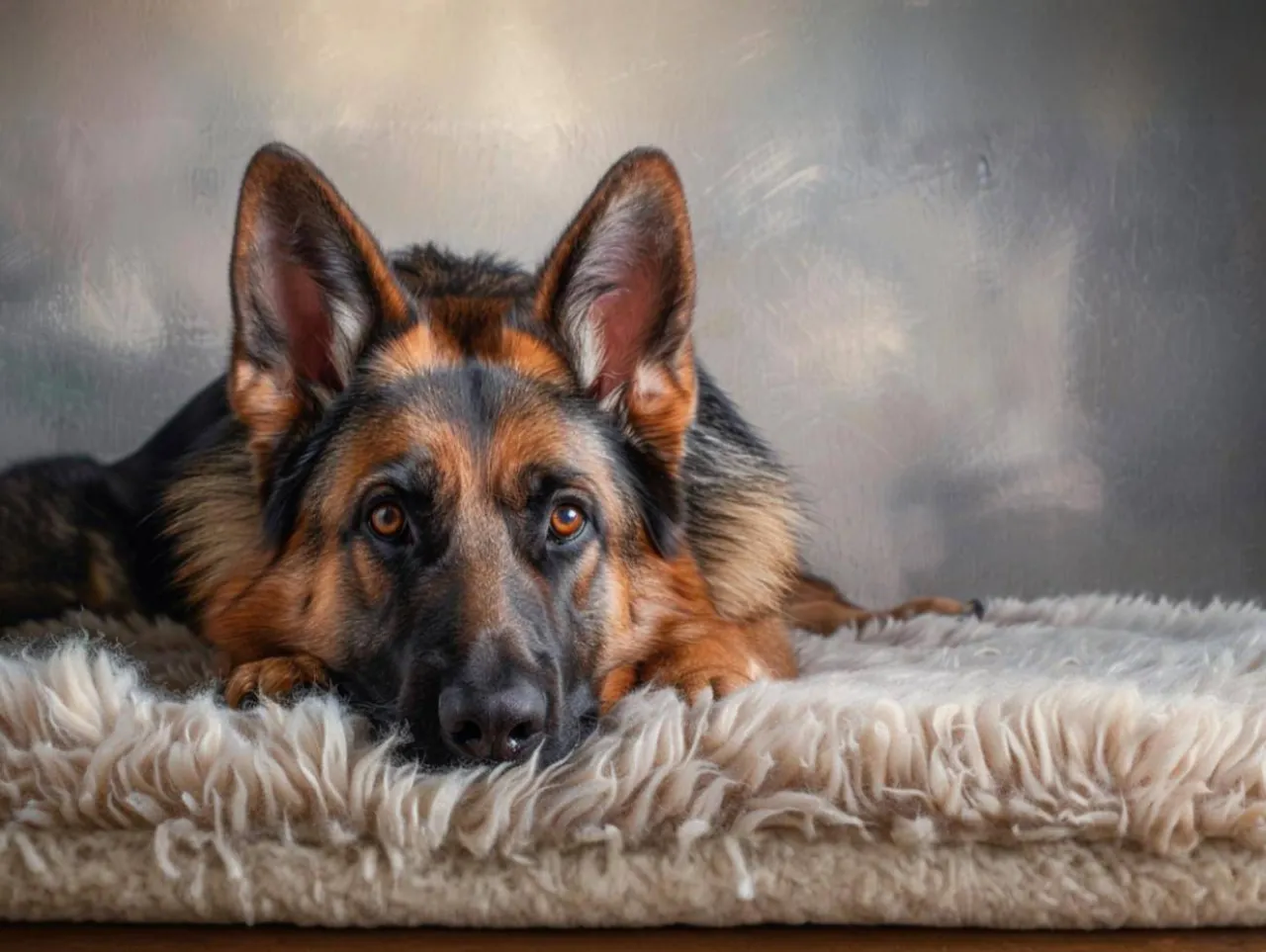 zdrowa sierść owczarka niemieckiego a problemy sk&oacute;rne