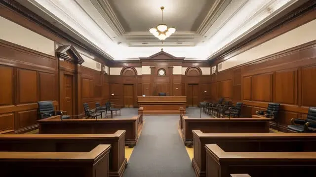 Sala sądowa pusta