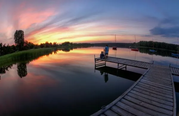 Jezioro Ł&oacute;dzko-Dymaczewskie plaża Dymaczewo Nowe