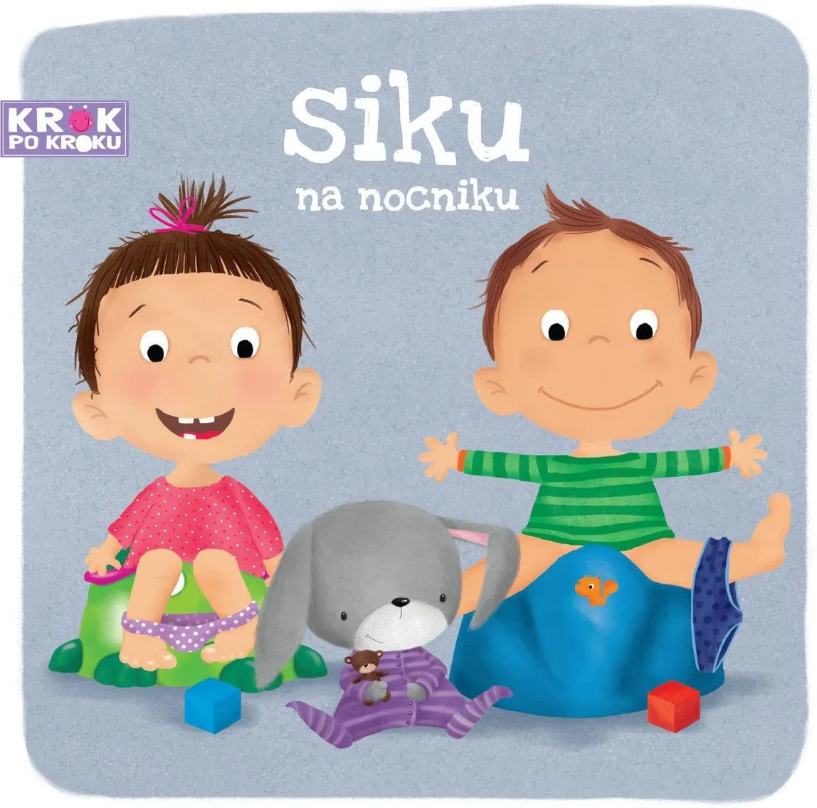 dziecko na nocniku z książką, rodzic wspiera dziecko na nocniku