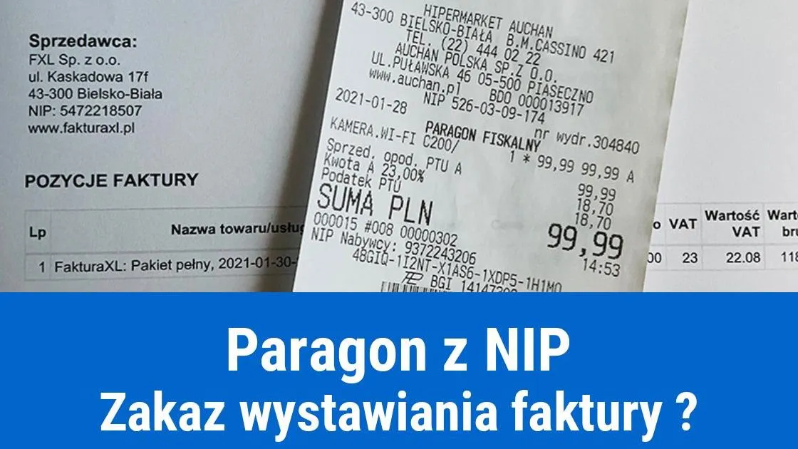 błędy paragon NIP faktura