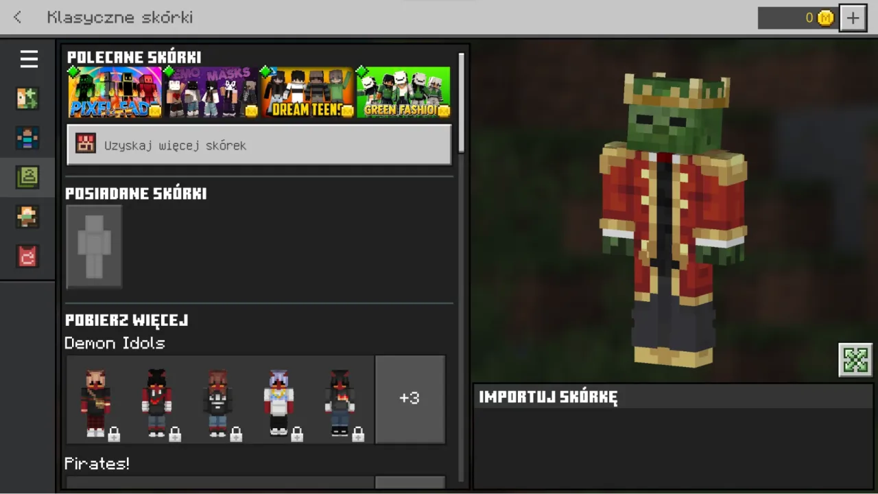 Narzędzia do tworzenia skinów Minecraft