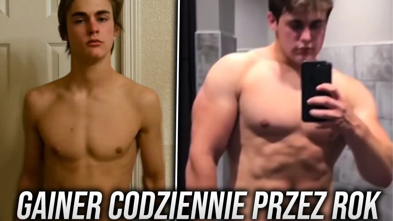 gainer przed i po treningu porównanie