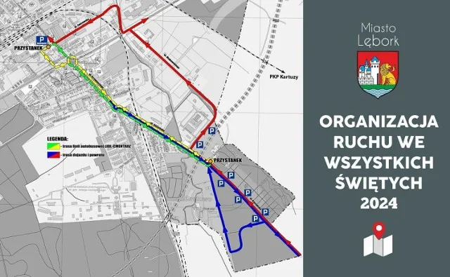 Mapa przystanków Boguś Bus Lębork
