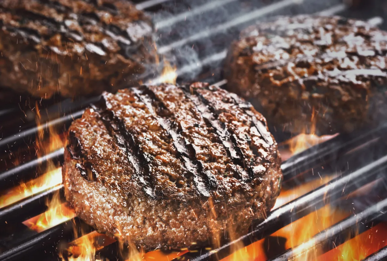 Cottura hamburger piastra reazione di maillard