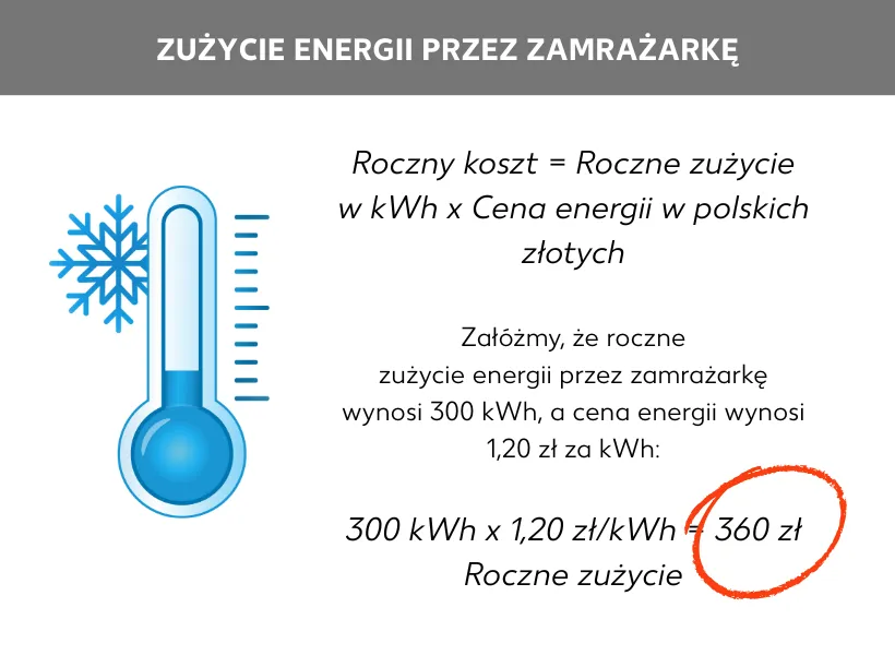 Różnice w zużyciu prądu zamrażarek