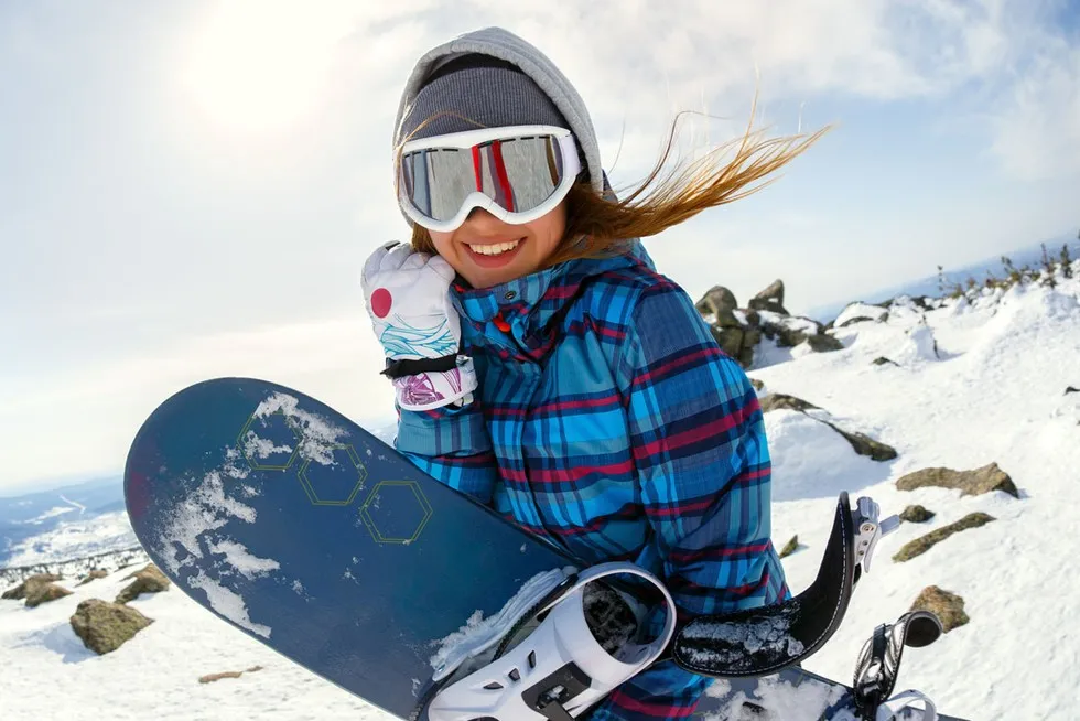 snowboarder na stoku, dob&oacute;r deski