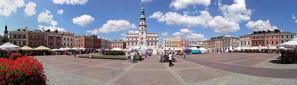 Zamość Rynek Wielki panorama