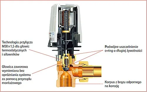 zawór termostatyczny budowa