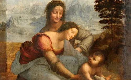 Święta Anna Samotrzecia obraz