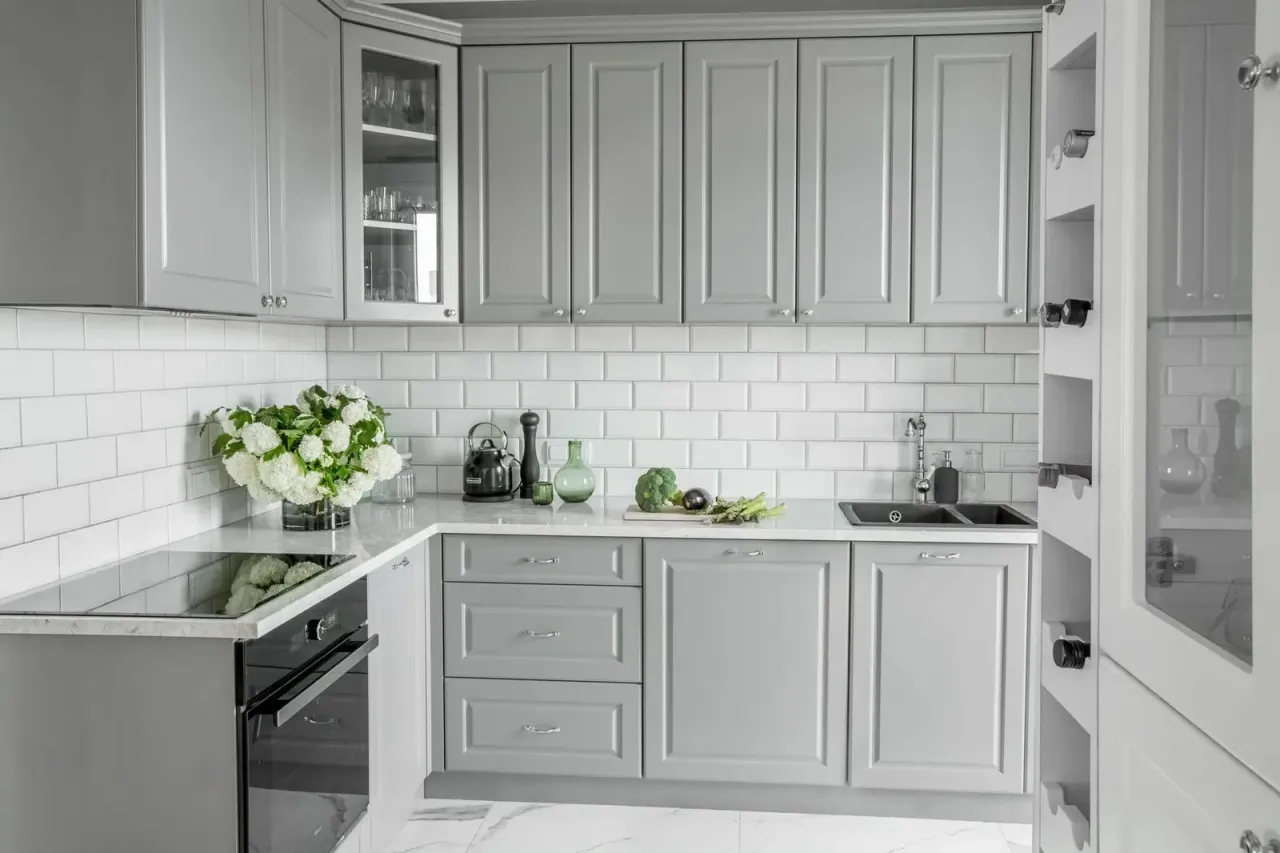 nowoczesna szara kuchnia inspiracje