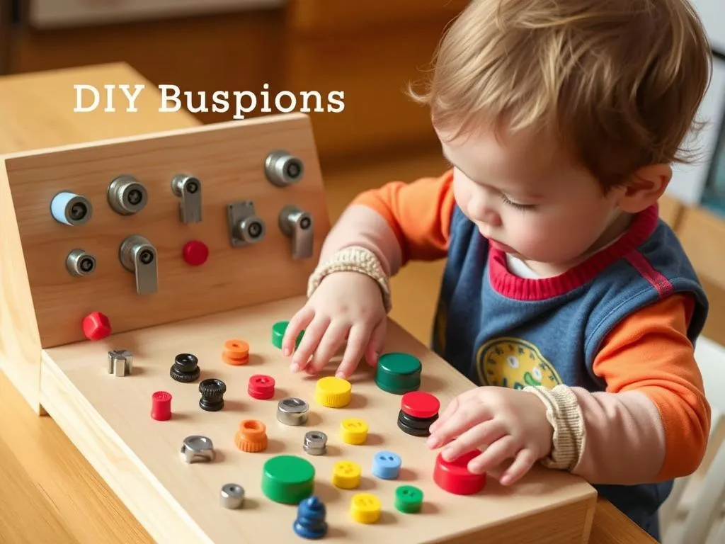 rodzic z dzieckiem tworzący bezpiecznie zabawkę DIY