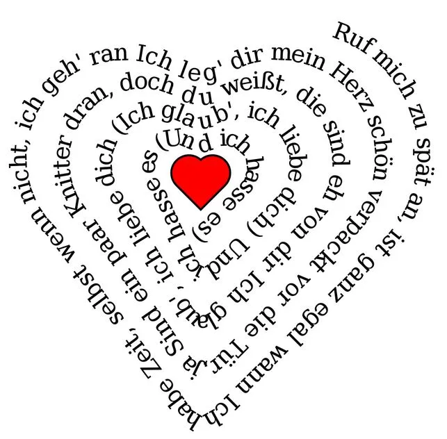 Bedeutung Herzschmerz Liedtext