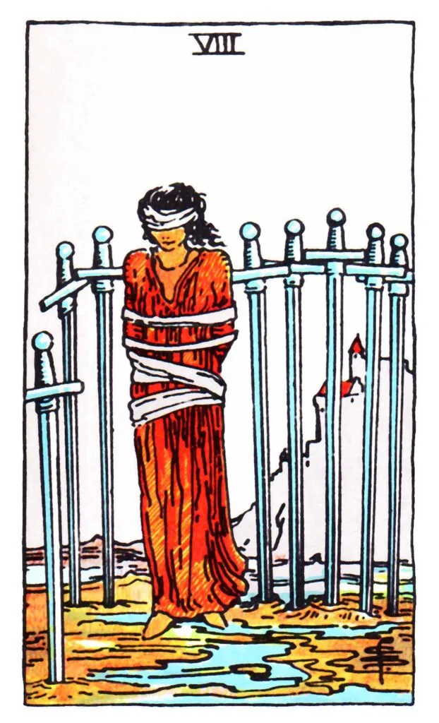 Zdjęcie 8 mieczy tarot znaczenie - jak uwolnić się od wewnętrznych ograniczeń