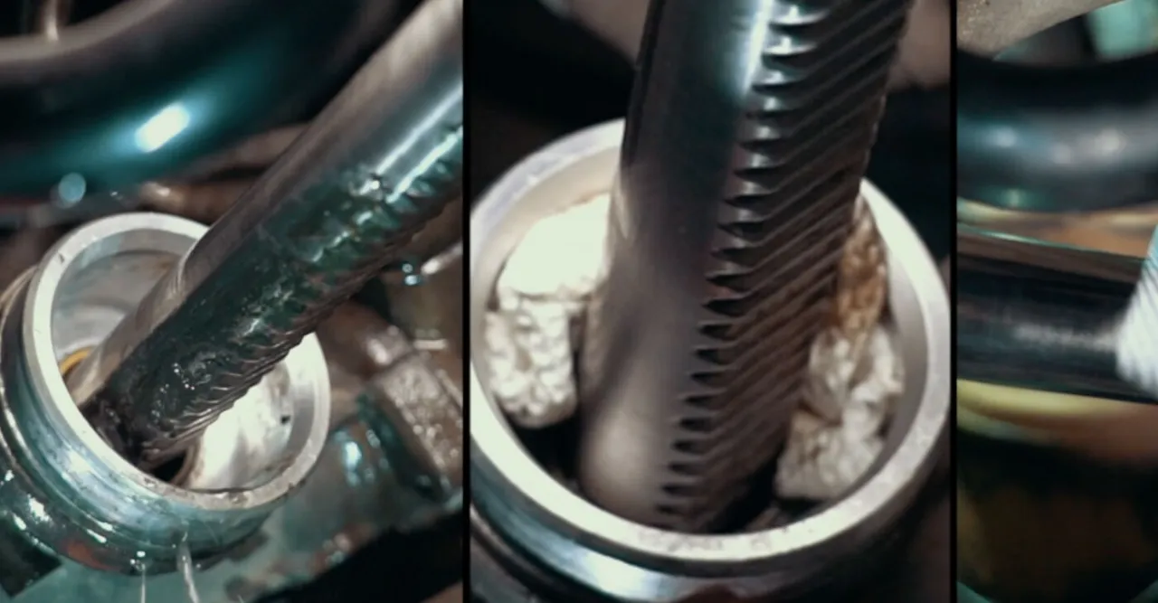 uszkodzona osłona gumowa maglownicy