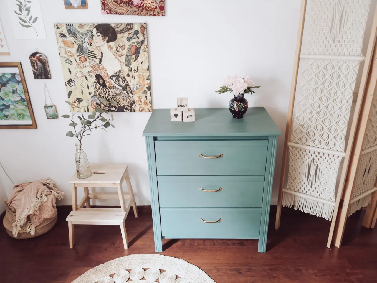 MALM komoda malowana farba kredowa renowacyjna efekt