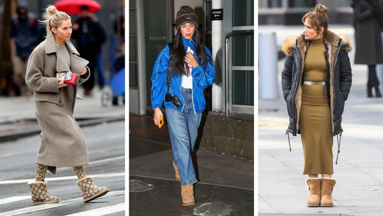 stylizacje buty emu jeansy sukienki