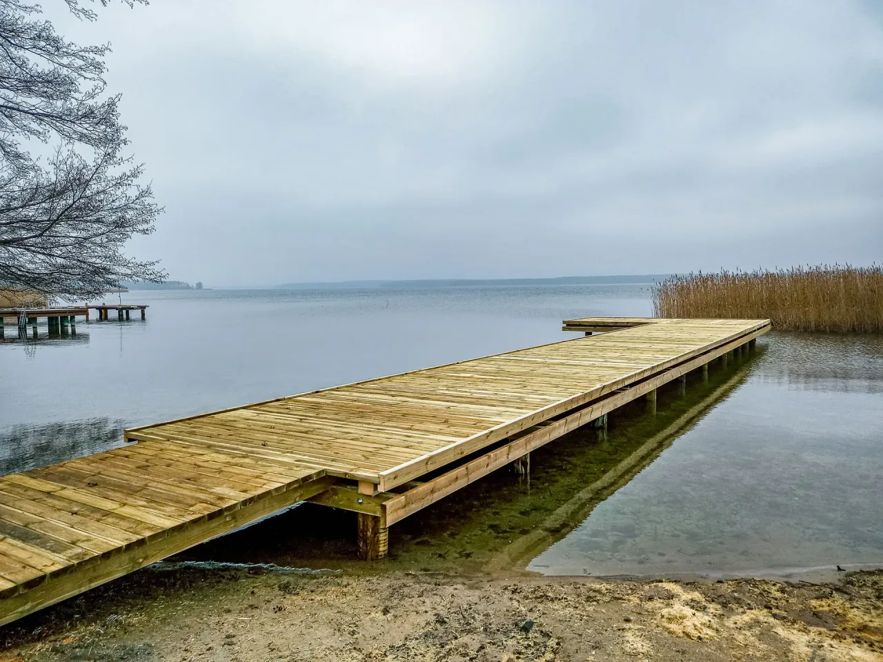 Molo Unieście Mielno pomost drewniany