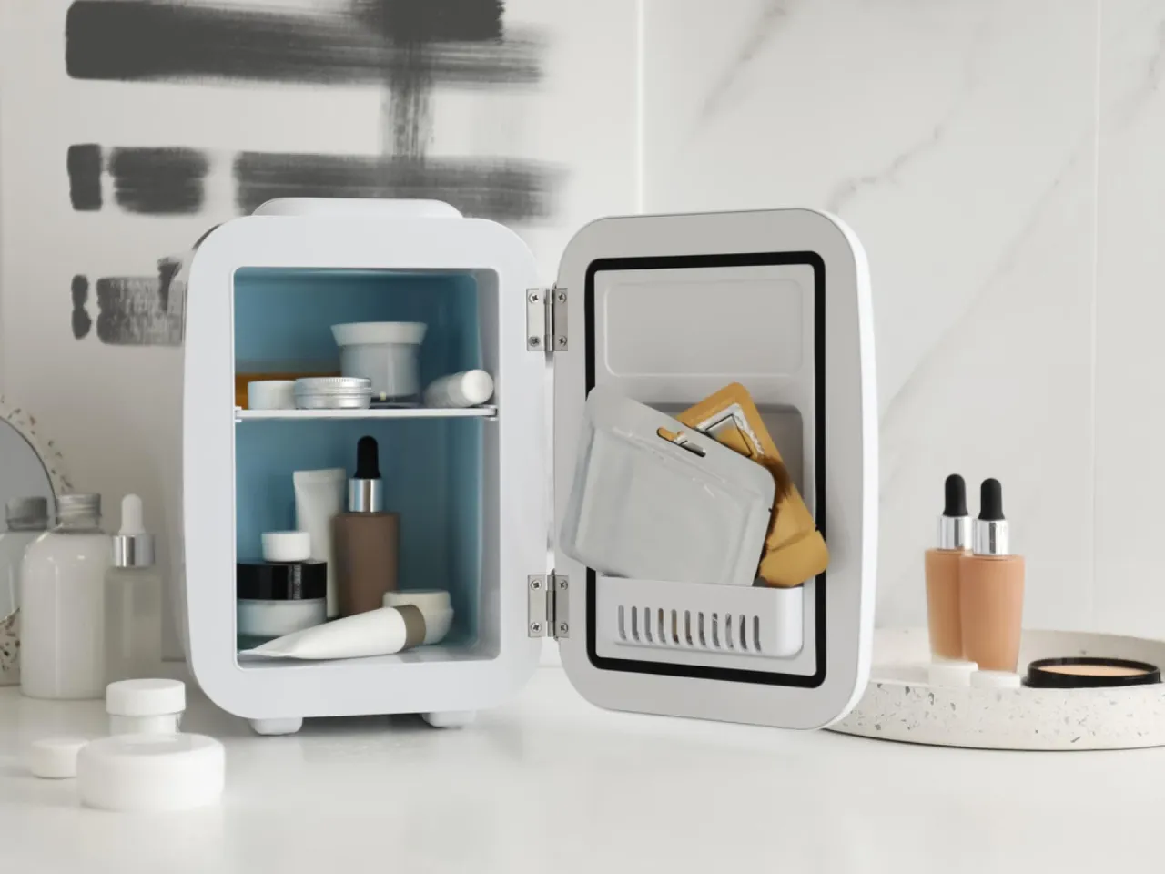 verschiedene kosmetikk&uuml;hlschrank modelle und designs