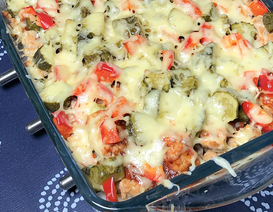 wariacje zapiekanki ryżowej z mięsem mielonym