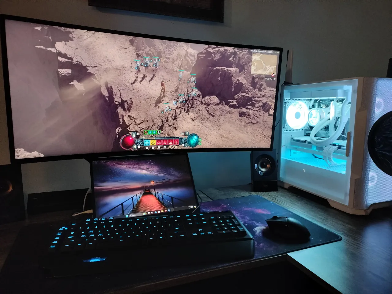 Monitor VA głęboka czerń w grze