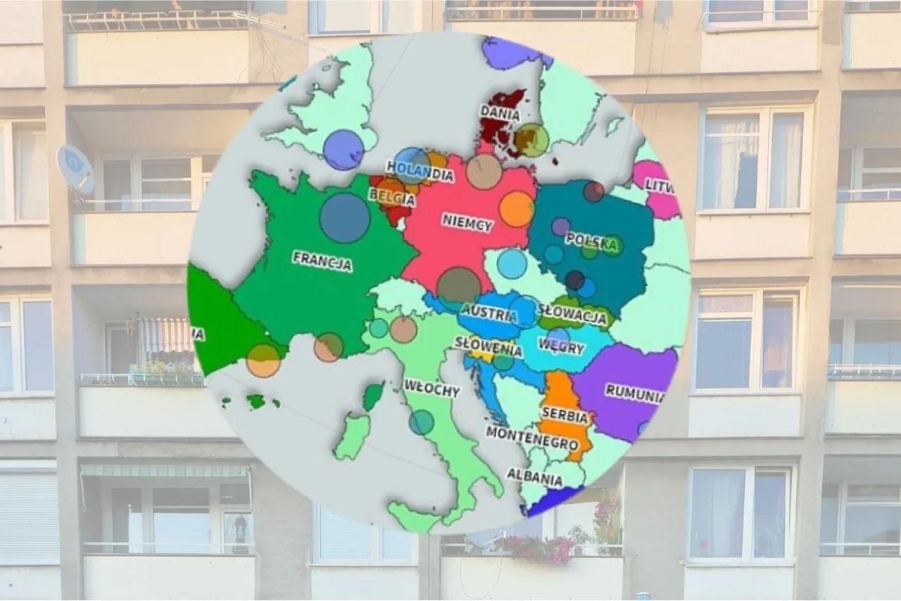 mapa cen mieszkań w Polsce miasta