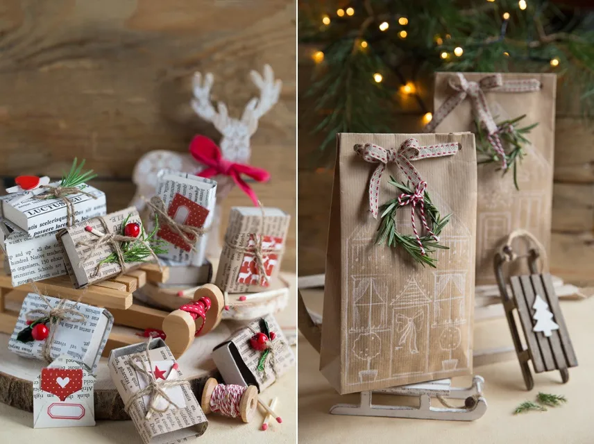 kreatywne pakowanie prezentów wypełniaczami