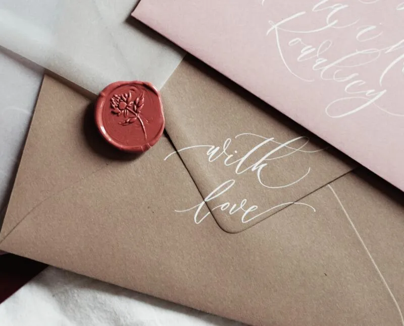 lakowanie kopert ślubnych instrukcja krok po kroku