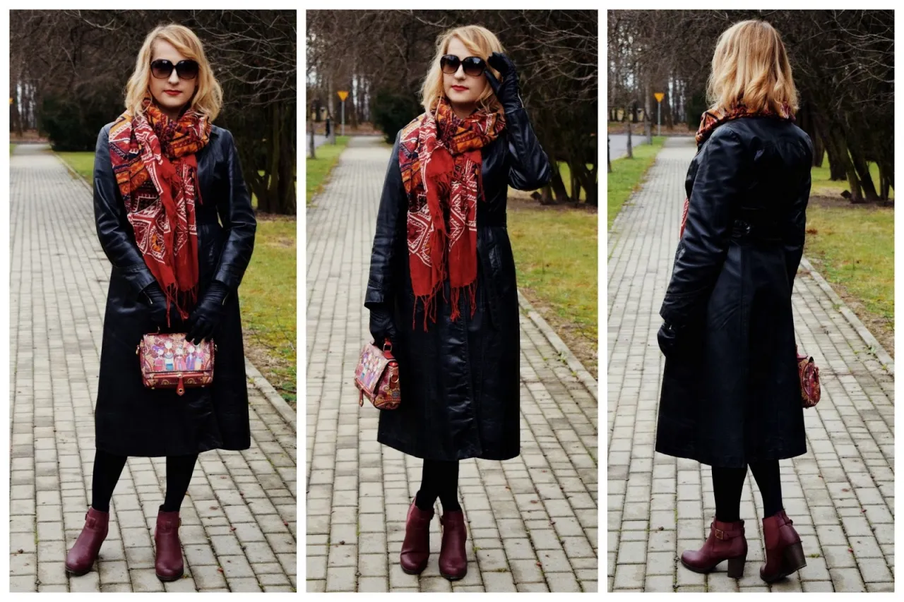 bordowe dodatki stylizacje