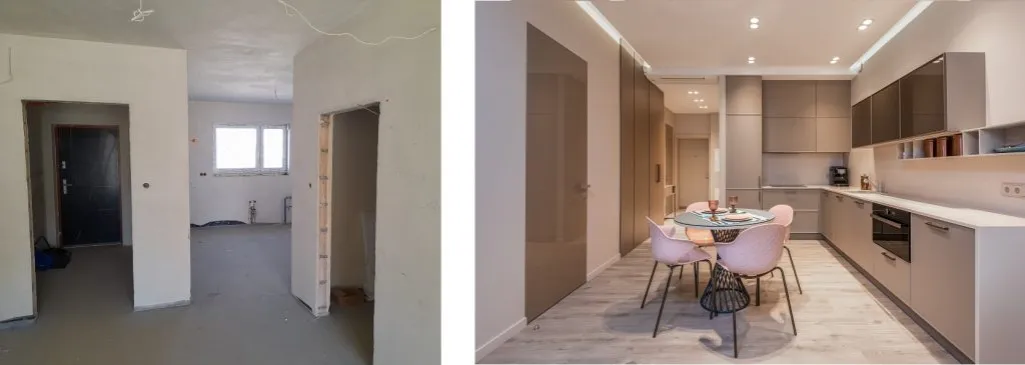 Wizualizacja kontroli ścian i podłóg podczas odbioru mieszkania