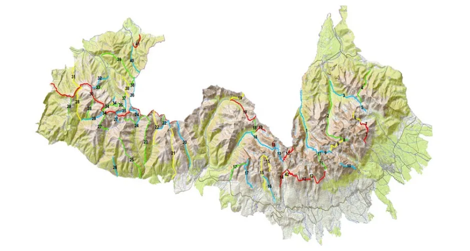 Mapa zamkniętych szlaków Tatry Słowackie zima
