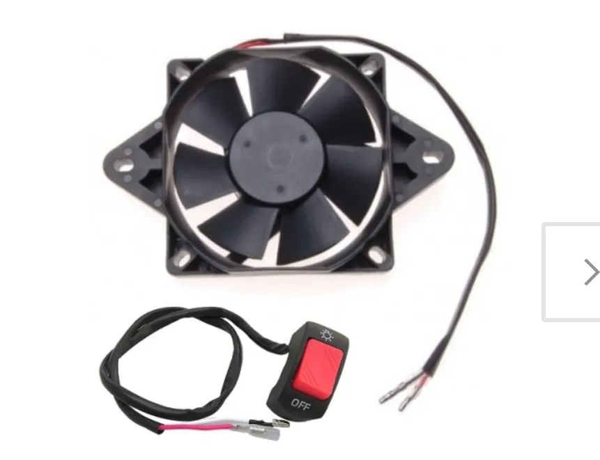 wentylator chłodnicy podłączony do akumulatora