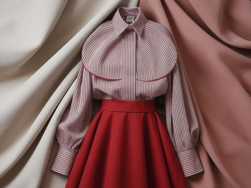 R&oacute;żne g&oacute;ry do czerwonej sp&oacute;dnicy, bluzki do czerwonej sp&oacute;dnicy