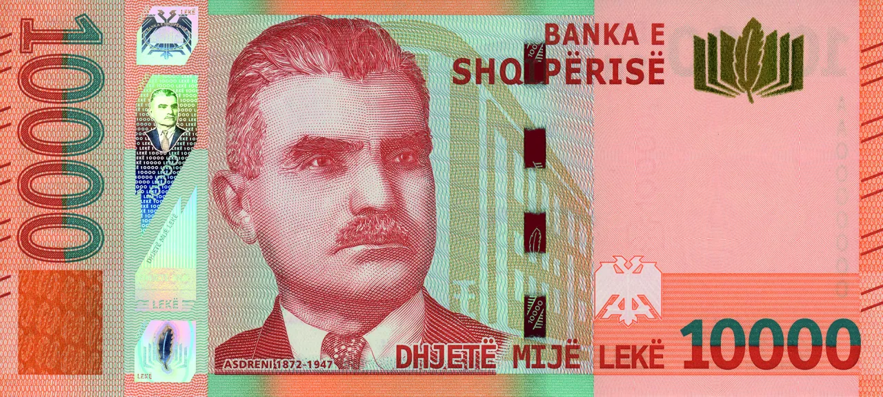albańskie banknoty i monety