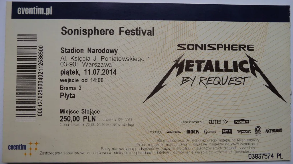 Zdjęcie Ile kosztuje bilet na koncert Metallica? Ceny i szczegóły koncertu