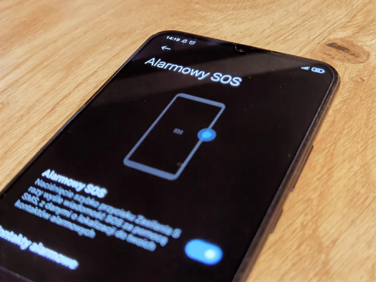 Powiadomienia alarmowe na smartfonie