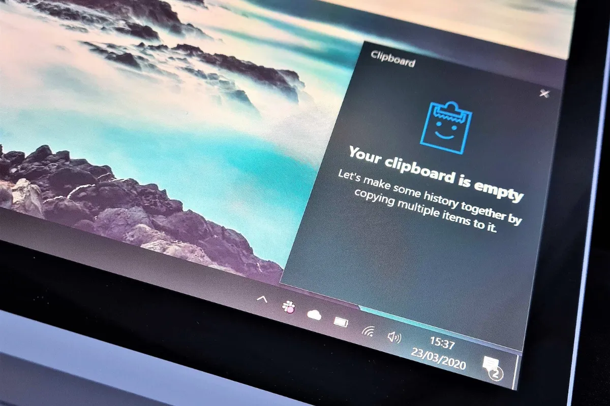 Historia schowka Windows 10 Win V