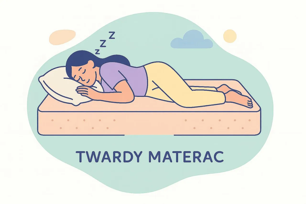 Test twardości materaca dłonią