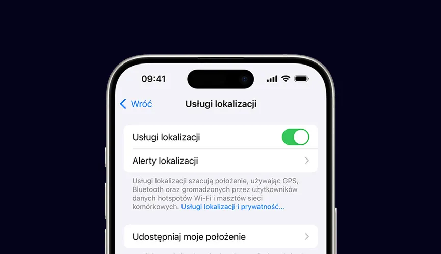 iPhone ustawienia usługi lokalizacji włączanie