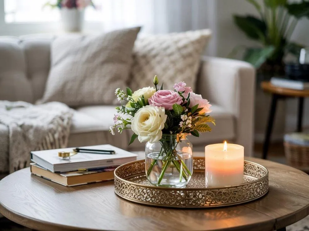 Taca dekoracyjna na stolik kawowy, r&oacute;żne materiały