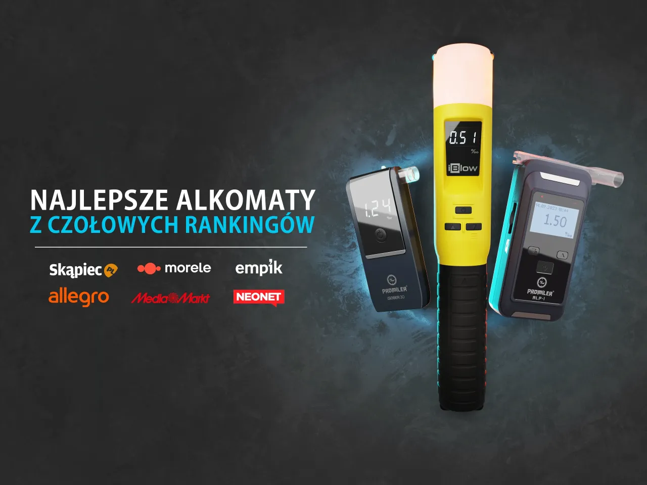 Najlepsze alkomaty gdzie kupić? Sprawdź rankingi i wybierz sw&oacute;j. Promiler i iBlow czekają!